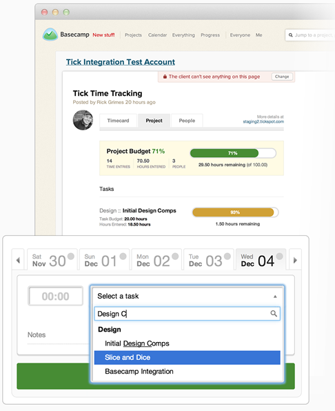 tick time tracking software